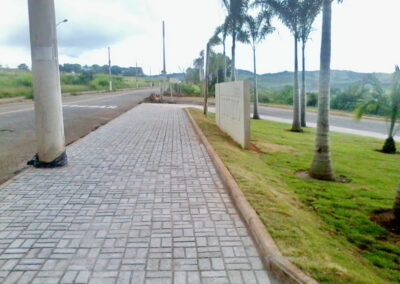 Assentamento de piso e bloquetes