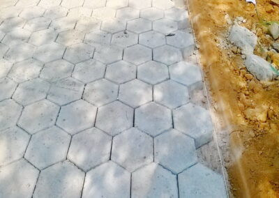 Assentamento de piso e bloquetes