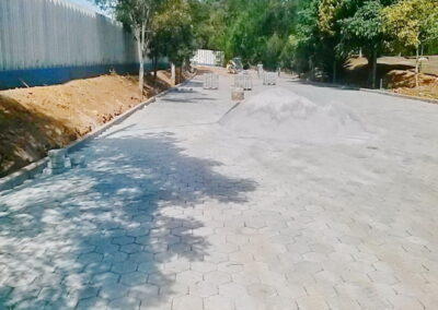 Assentamento de piso e bloquetes