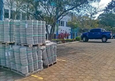 Assentamento de piso e bloquetes