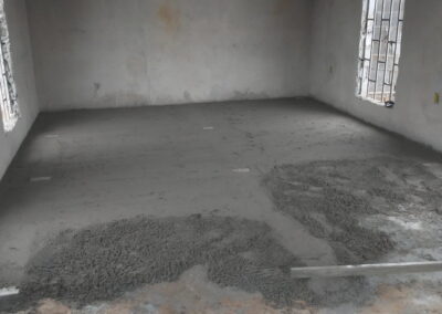Regularização de piso com massa seca, para recebimento de piso
